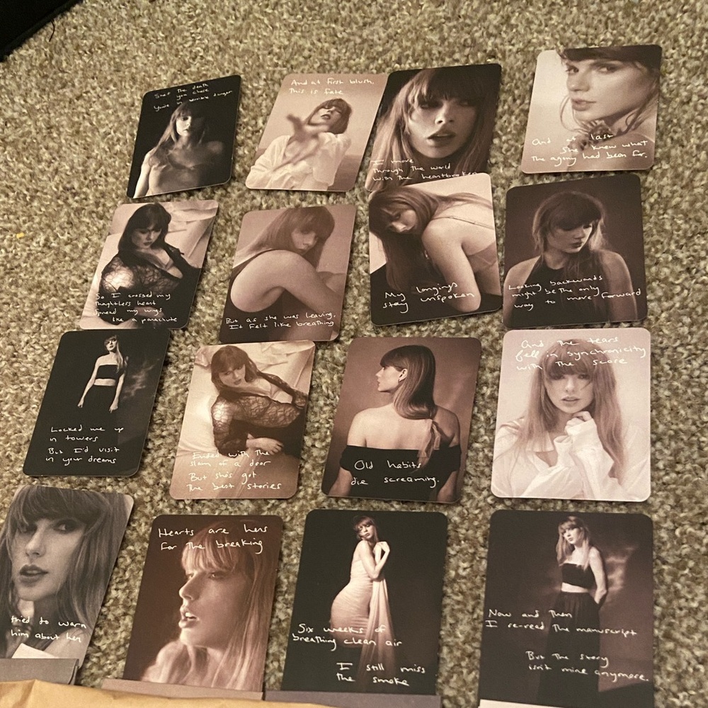 Taylor Swift TTPD photo cards from ALL ALBUMS!